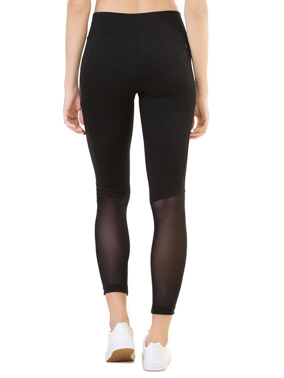 black polyester leggings - 14090627 - Zoom Image - 2