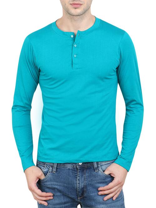 blue cotton t-shirt - 14091730 - Standard Image - 1