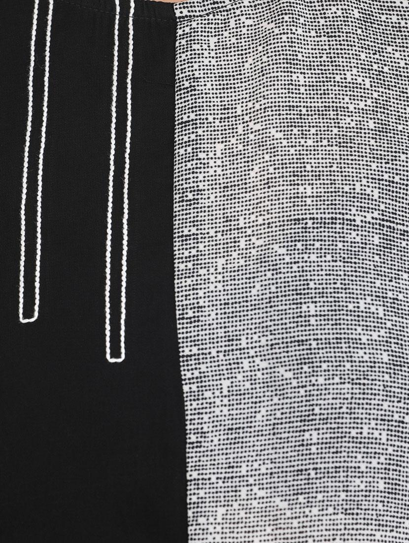 black viscose aline kurta - 14092240 - Zoom Image - 4