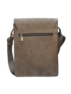 brown leather messenger bag - 14095419 - Standard Image - 2