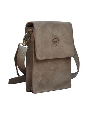 brown leather messenger bag - 14095419 - Standard Image - 4