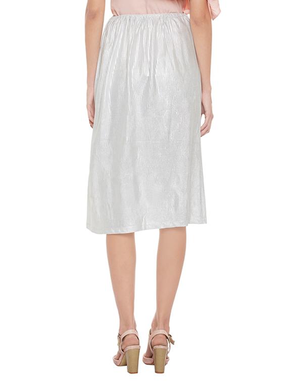 high rise gathered a-line skirt - 14096302 - Zoom Image - 3