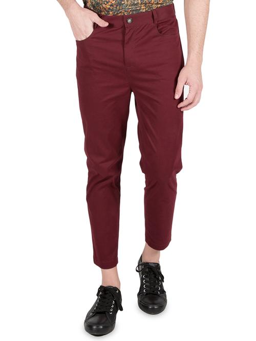 red cotton chinos - 14097711 - Standard Image - 1