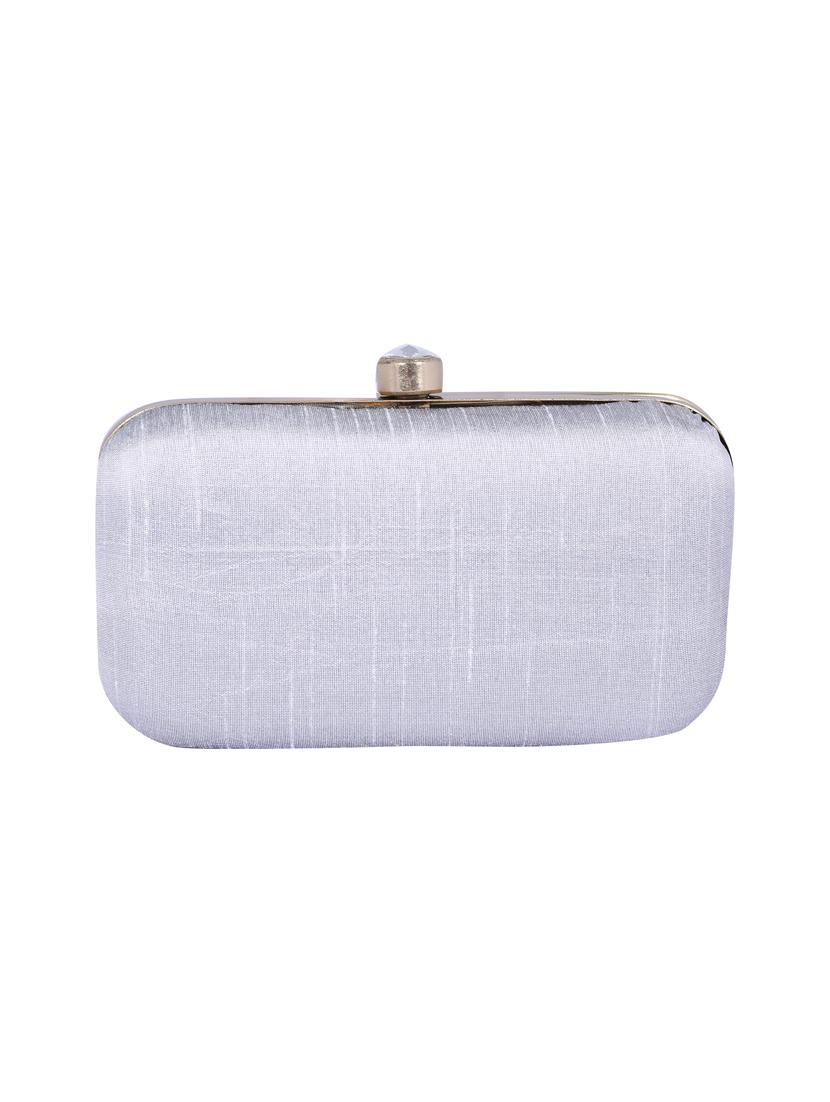 grey metal clutch - 14098062 - Zoom Image - 2