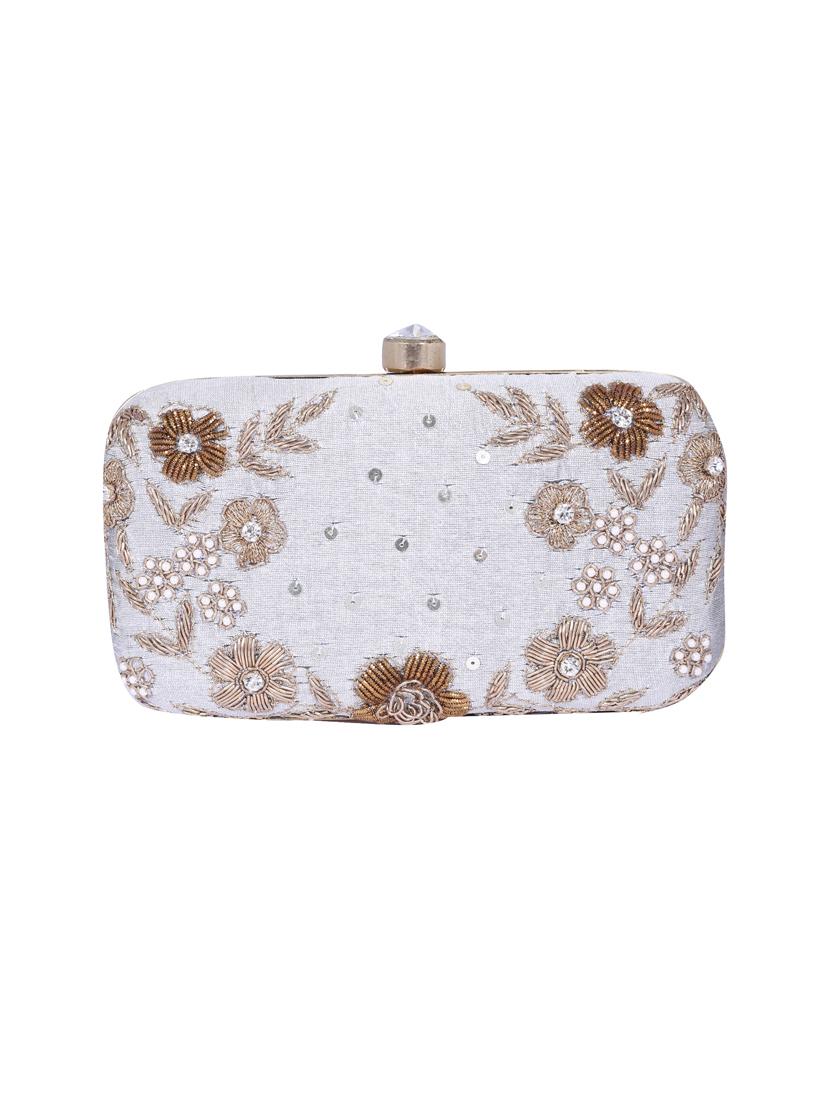 grey metal clutch - 14098062 - Zoom Image - 4