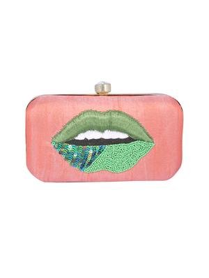 pink metal clutch - 14098063 - Standard Image - 4