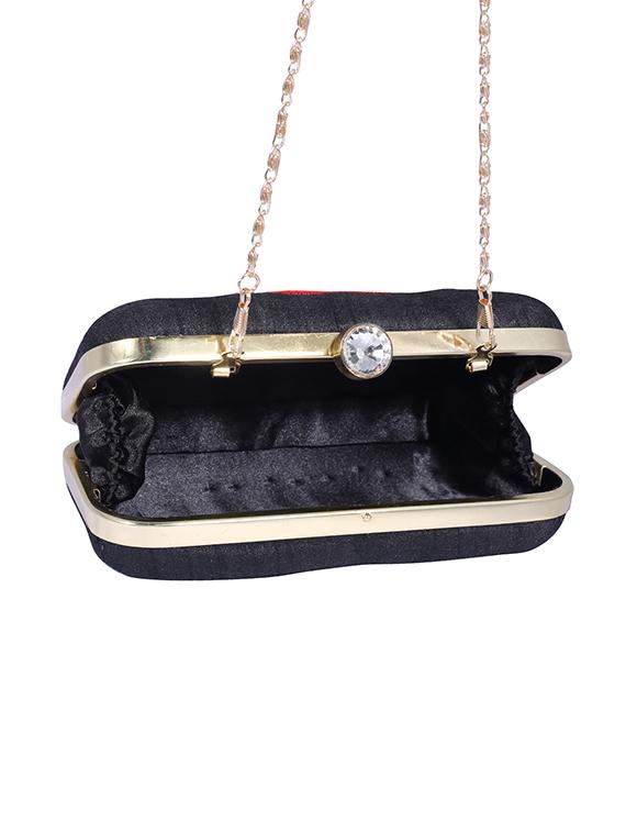 black metal clutch - 14098066 - Zoom Image - 3