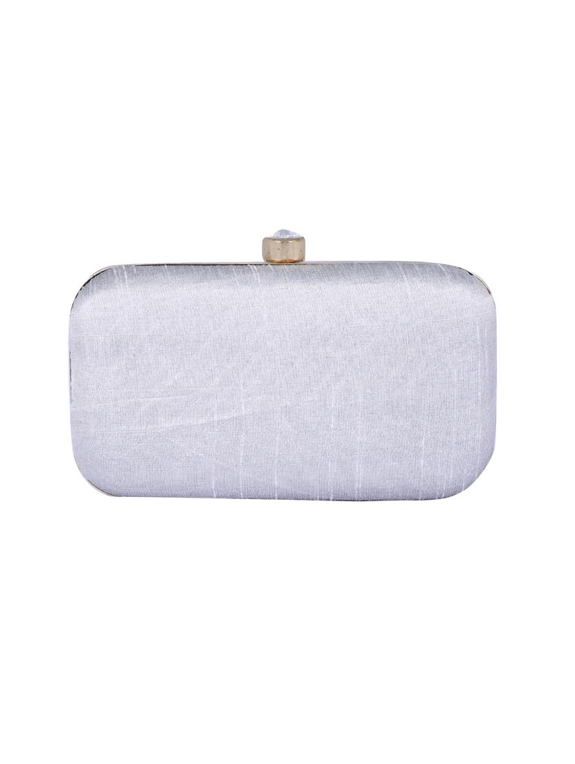 grey metal clutch - 14098067 - Zoom Image - 2