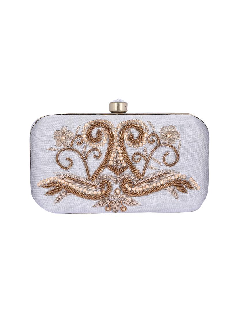 grey metal clutch - 14098067 - Zoom Image - 4