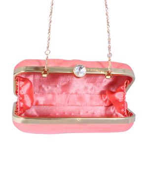 pink metal clutch - 14098069 - Standard Image - 3