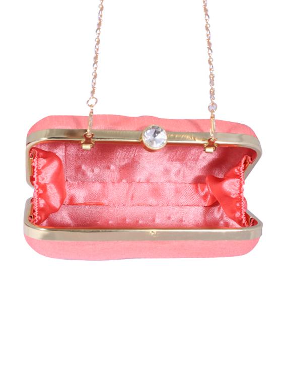 pink metal clutch - 14098069 - Zoom Image - 3