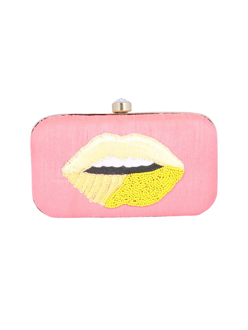 pink metal clutch - 14098069 - Zoom Image - 4