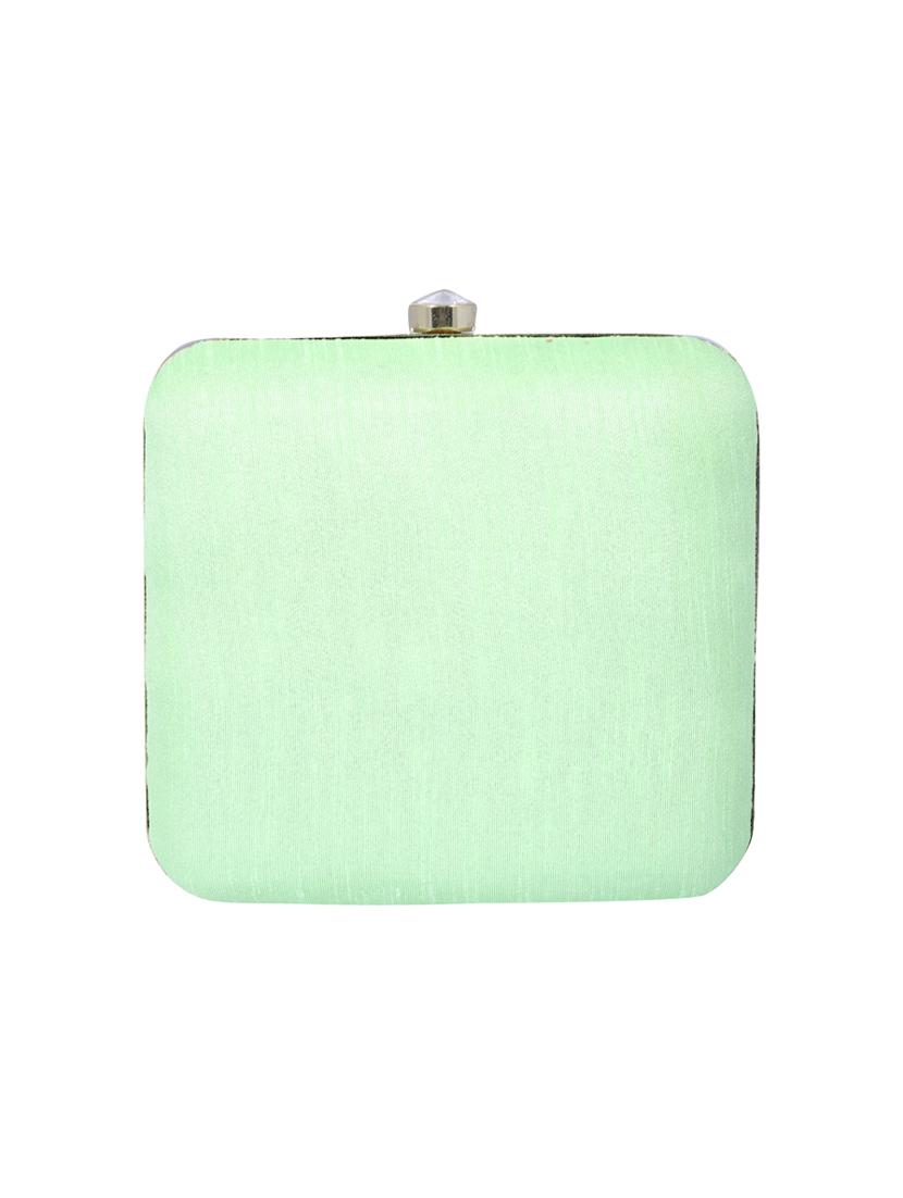 green metal clutch - 14098071 - Zoom Image - 2