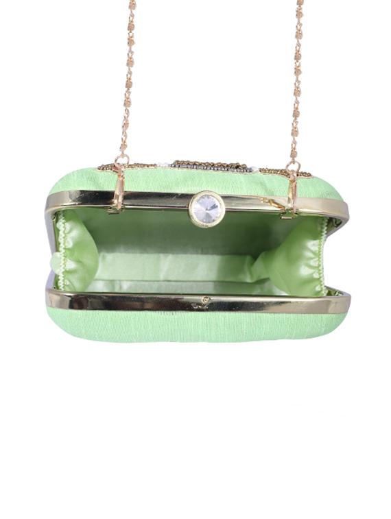 green metal clutch - 14098071 - Zoom Image - 3