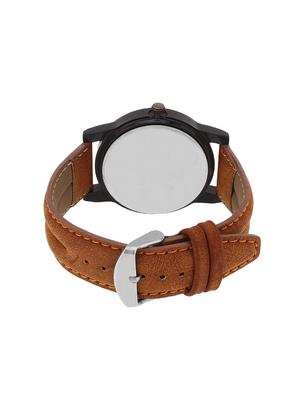 jay creation brown leather belt men's watch - 14098288 - Standard Image - 3