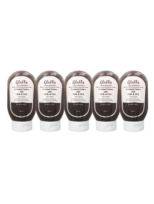 globus activated carbon with vitamin b & e face wash - 14102347 - Standard Image - 1