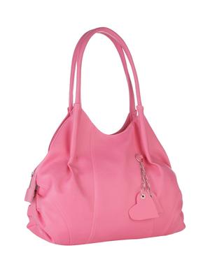 pink leatherette handbag - 14103831 - Standard Image - 5