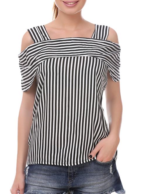 black rayon tube top - 14104038 - Standard Image - 1