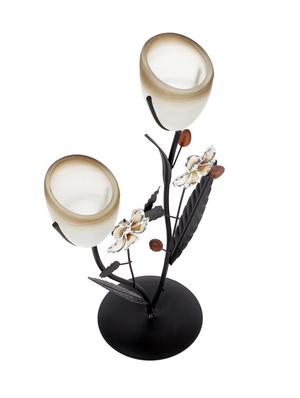 iron and glass tealight candle holder showpiece by jewel fuel - 14104529 - Standard Image - 3