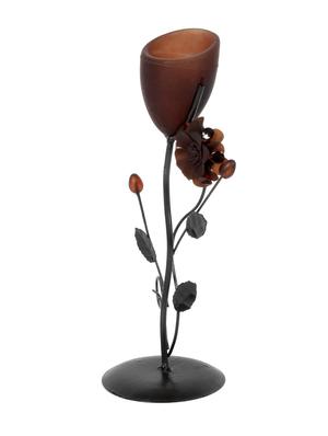 iron and glass tealight candle holder showpiece by jewel fuel - 14104603 - Standard Image - 3
