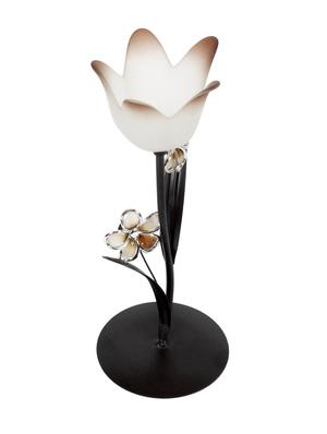 iron and glass tealight candle holder showpiece by jewel fuel - 14104671 - Standard Image - 3