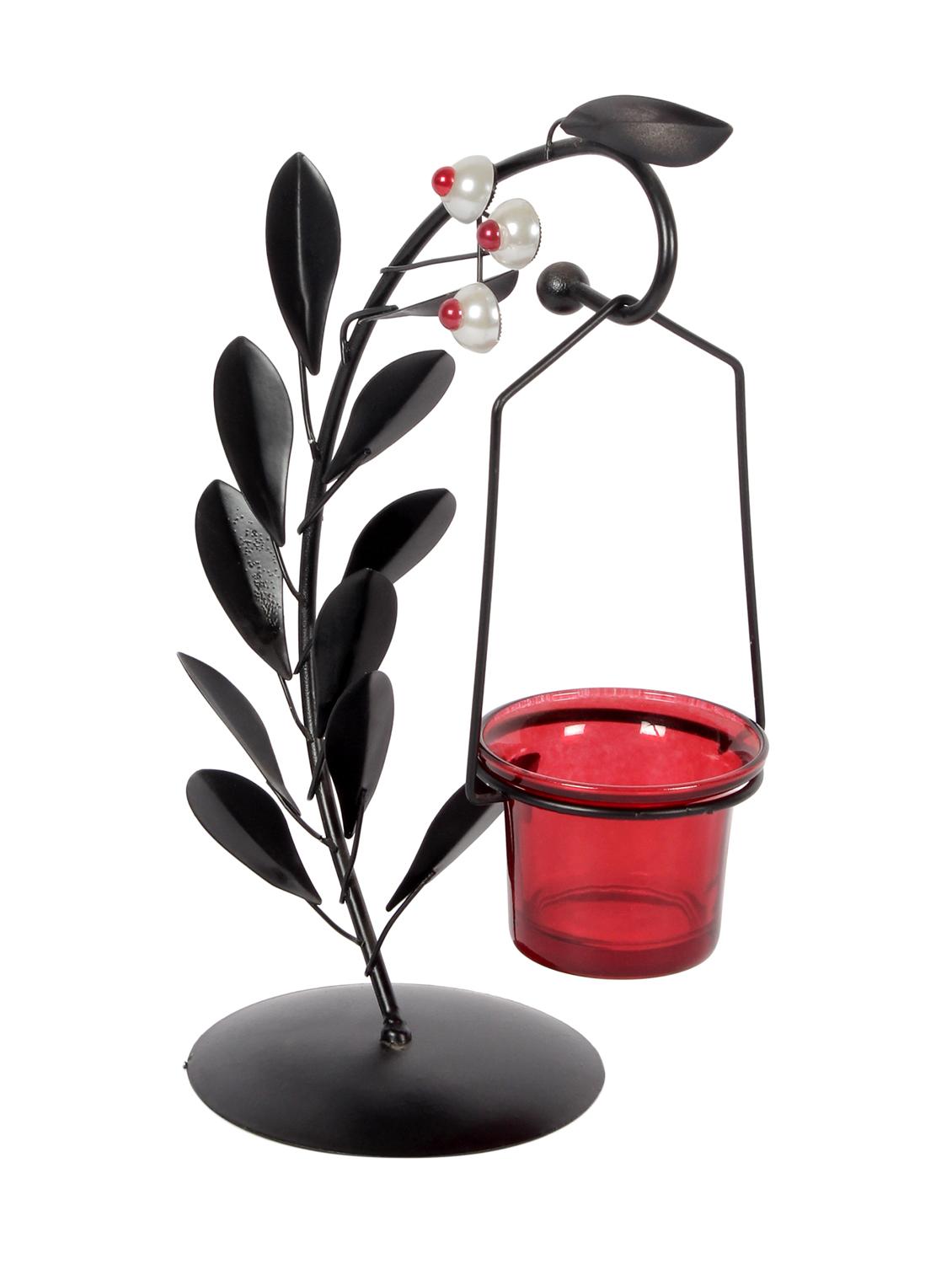 iron & glass candle stand by jewel fuel - 14105011 - Zoom Image - 2