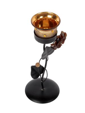 iron & glass candle stand by jewel fuel - 14105944 - Standard Image - 3