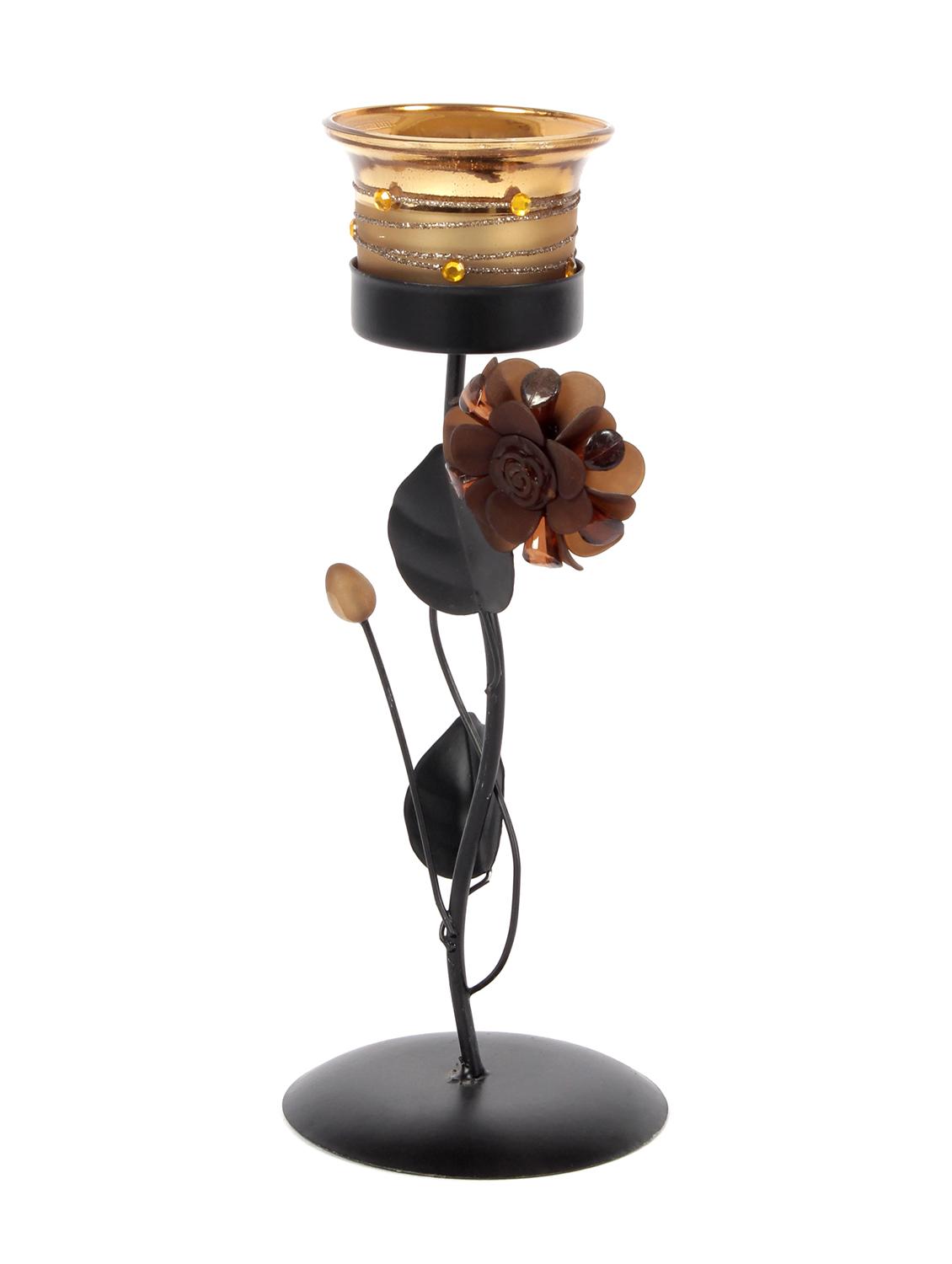 iron & glass candle stand by jewel fuel - 14105944 - Zoom Image - 2