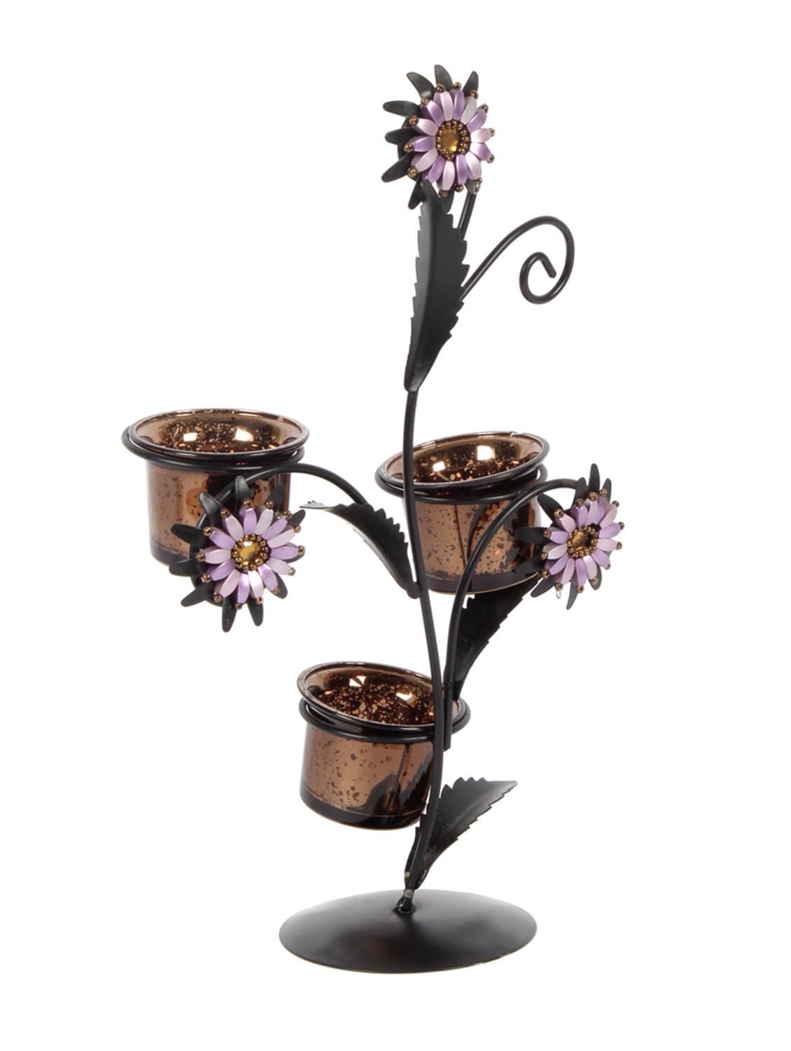 iron & glass candle stand by jewel fuel - 14105945 - Zoom Image - 2