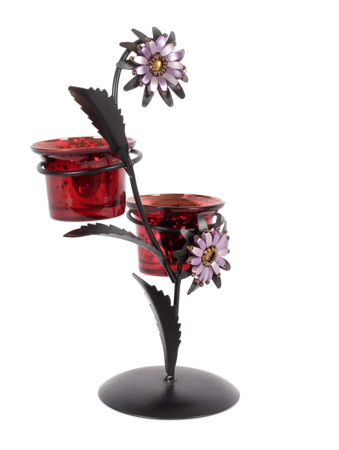 iron & glass candle stand by jewel fuel - 14105958 - Zoom Image - 2