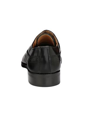 black leather lace-up oxford - 14106328 - Standard Image - 3
