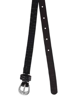aditi wasan black leather belt - 14108812 - Standard Image - 4