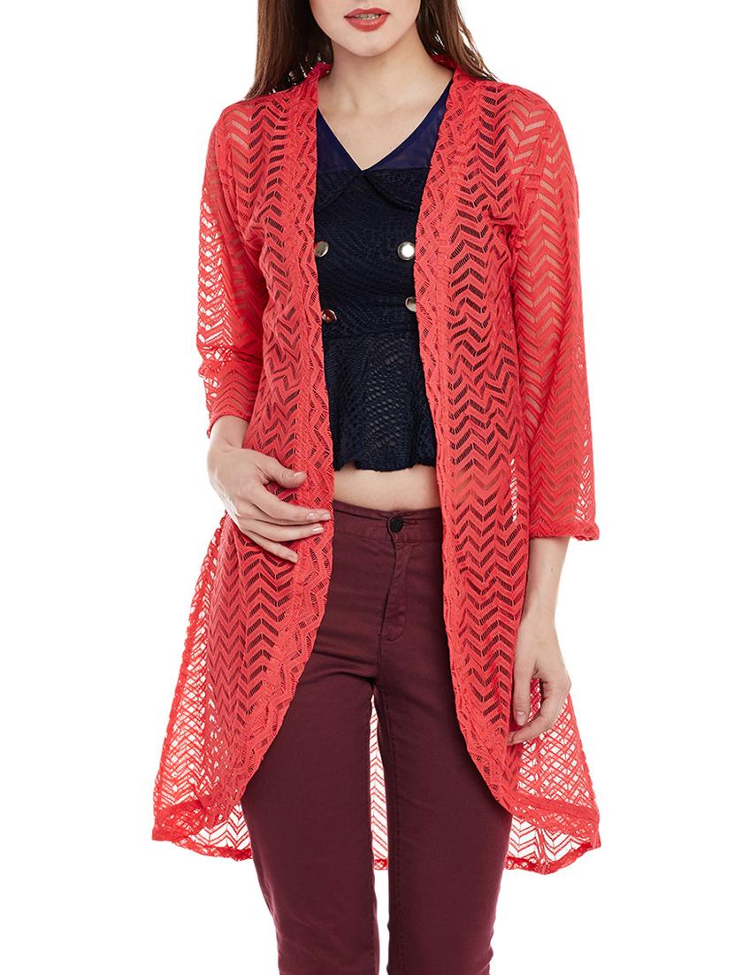 coral cotton regular shrug - 14110021 - Zoom Image - 1