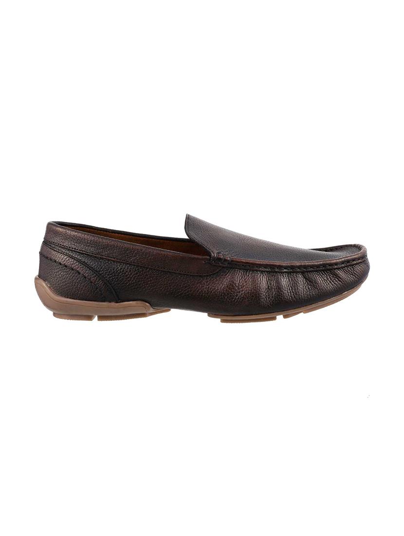 brown synthetic slip on loafers - 14116710 - Zoom Image - 2