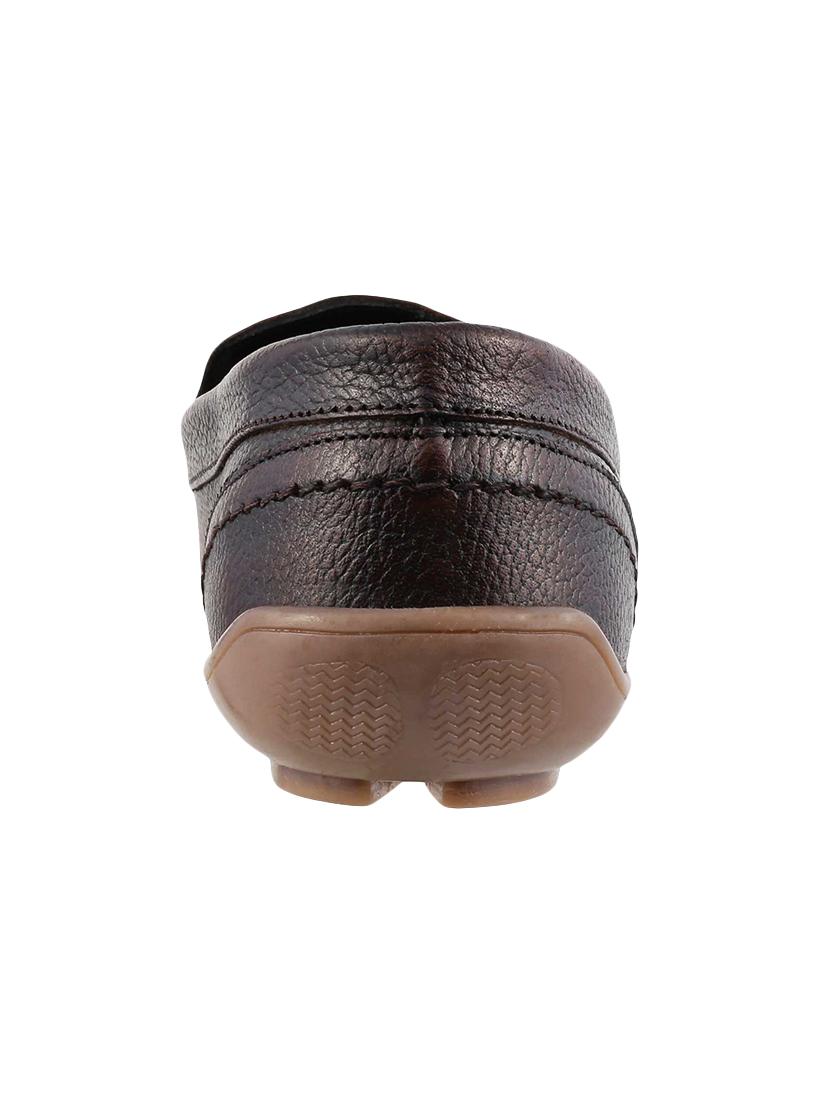 brown synthetic slip on loafers - 14116710 - Zoom Image - 3