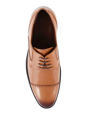 tan Leather lace-up derby - 14116764 - Standard Image - 4
