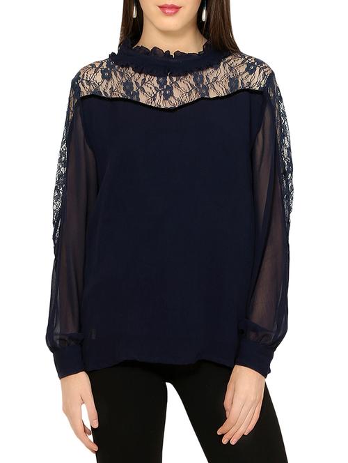 navy blue nylon top - 14117423 - Very Small Image - 1