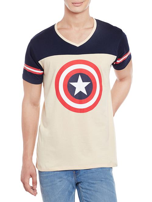 beige cotton character t-shirt - 14117500 - Standard Image - 1