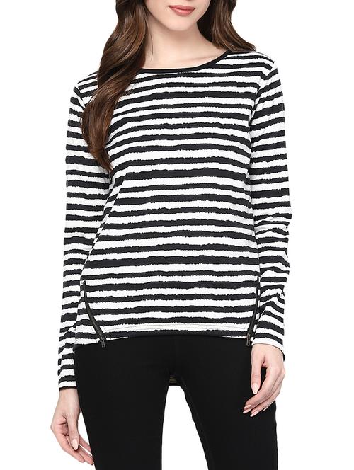 black cotton regular top - 14120467 - Standard Image - 1