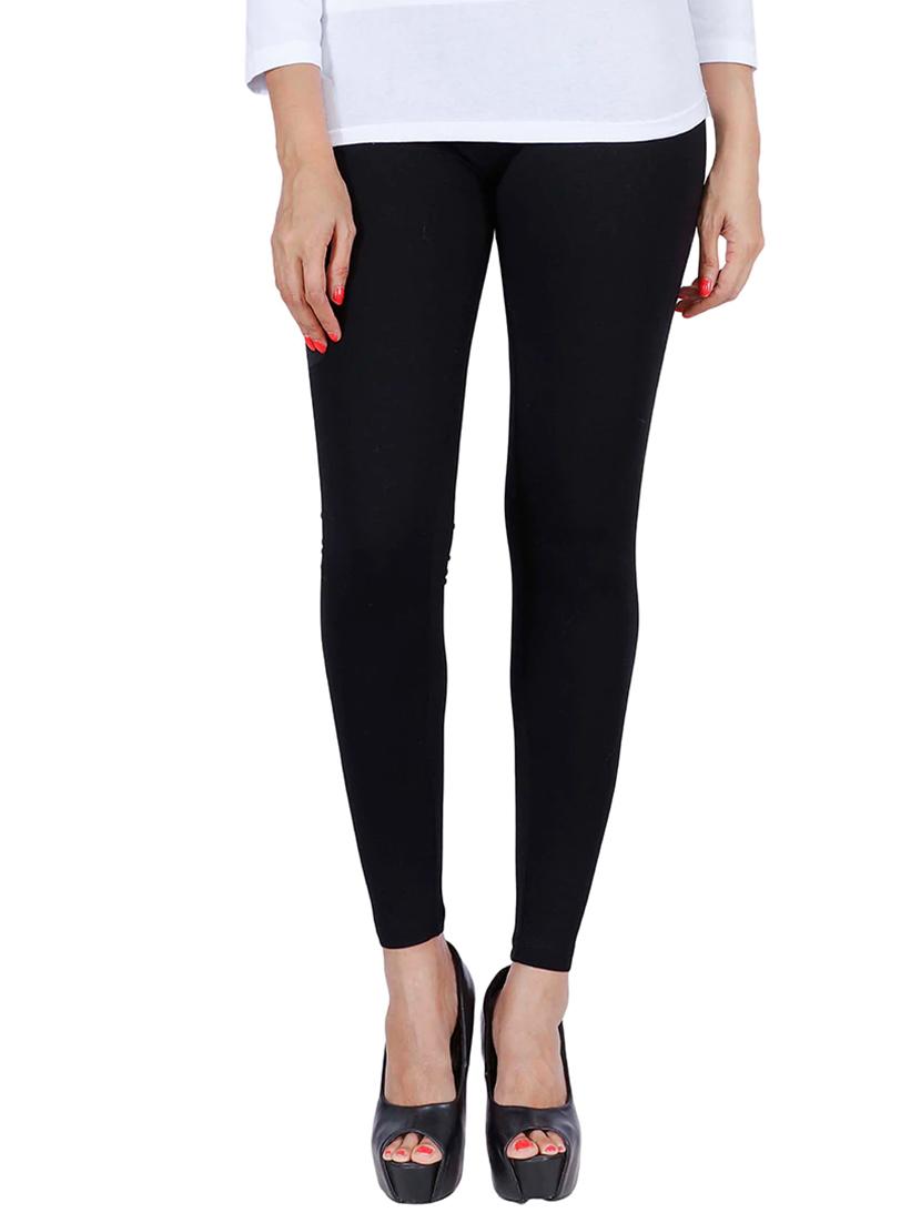 black cotton leggings - 14122183 - Zoom Image - 1