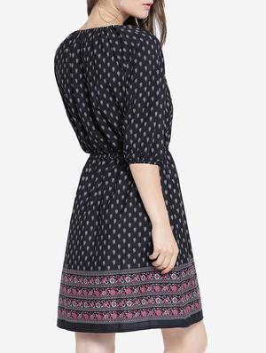 tassel tie-up blouson dress - 14122893 - Standard Image - 3