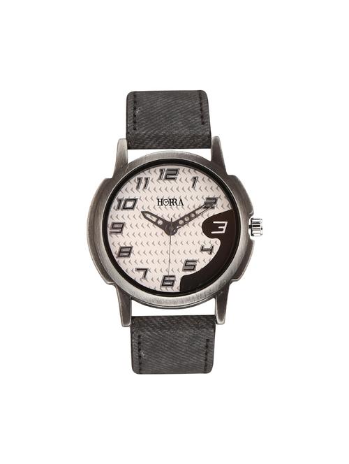 horra round analog dial watch - 14123674 - Standard Image - 1