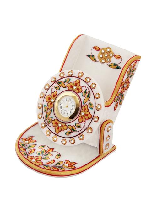 Mobile holder in marble with hand painted emboss work by Handicrafts Paradise - 14123870 - Standard Image - 1