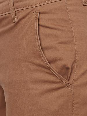 brown cotton chinos - 14127315 - Standard Image - 4