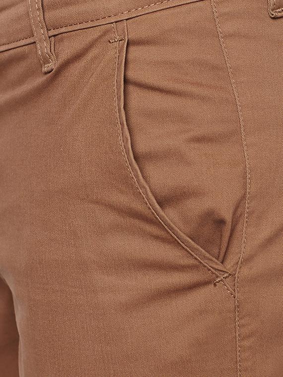 brown cotton chinos - 14127315 - Zoom Image - 4