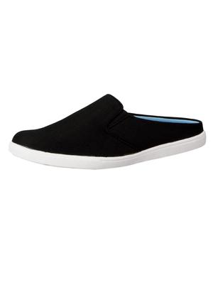 black canvas slip on mule - 14127855 - Standard Image - 2