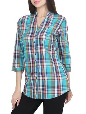 multicolored checkered cotton regular shirt - 14128566 - Standard Image - 2