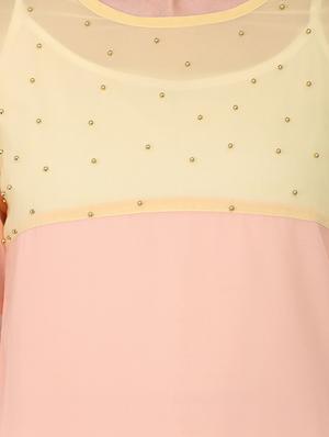 pink georgette shift dress - 14128852 - Standard Image - 5