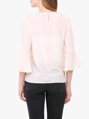 cream casual top - 14128871 - Standard Image - 3