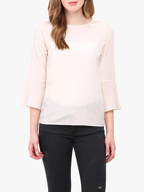 cream casual top - 14128871 - Zoom Image - 1